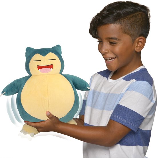 Pokémon - Snooze Action Slapende Snorlax - Interactieve knuffel