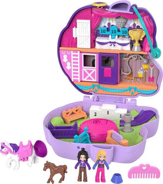 Polly Pocket Paarden koffer - Speelfigurenset