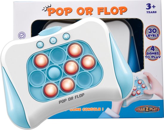 Pop or Flop Gameconsole blauw - Spel