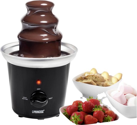 Princess 292994 Chocoladefontein – Chocolade fondue - 3 Lagen – Warmhoudfunctie