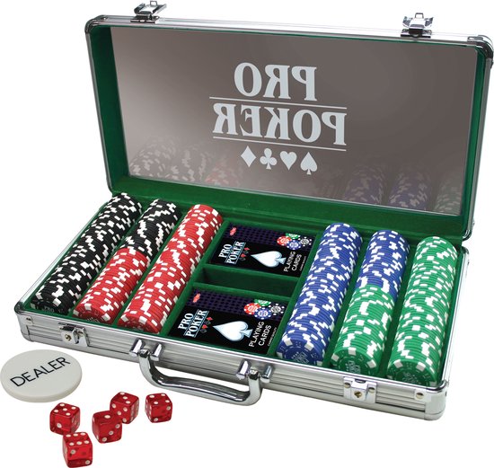 Pro Pokerkoffer 300 chips 11,5 gram