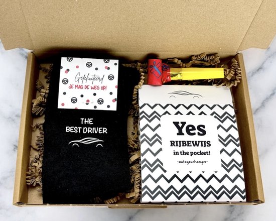Rijbewijs Gehaald | Cadeaupakket | Geslaagd Cadeau | Brievenbuscadeau