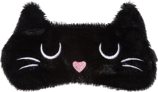Slaapmasker Feline Fine Kat - Zwart