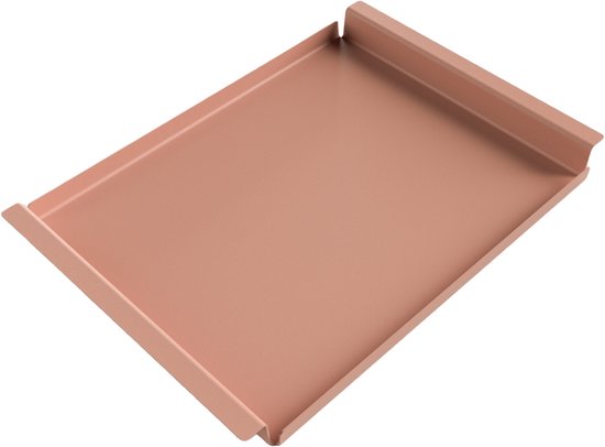 Steellish Dienblad Rechthoek - Tray - Aluminium - Oud Roze - 62x44x5 cm
