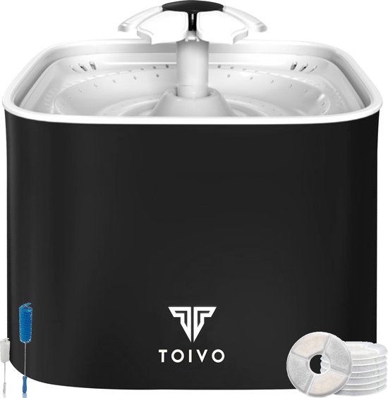 Toivo Drinkfontein Kat - Hond/Kat – 2.5 Liter- Incl. 4 filters en cleaning tool - Waterfontein Kat - Fluisterstil