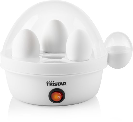 Tristar EK-3074 - Eierkokers Elektrisch - 350W - Voor 7 eieren incl. maatbeker en eierprikker - Wit