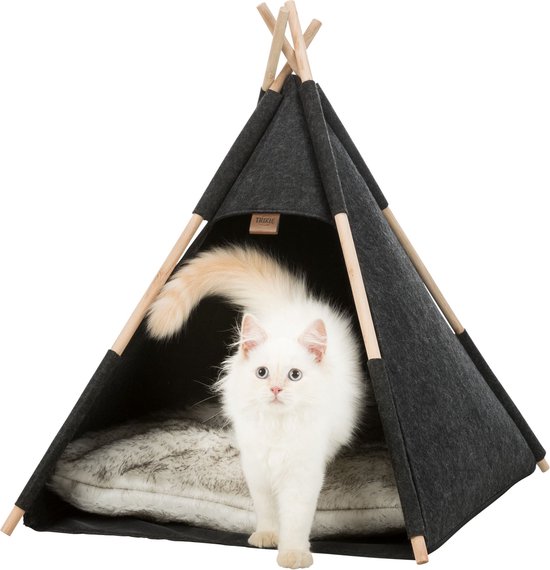 Trixie Kattenmand Tipi Vilt Antraciet 55X55X65 CM