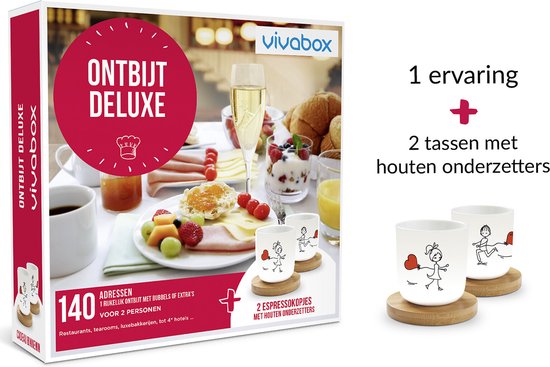 VIVABOX Ontbijt Deluxe - 140 Ontbijtadressen - 2 Keramische Stoofpotten