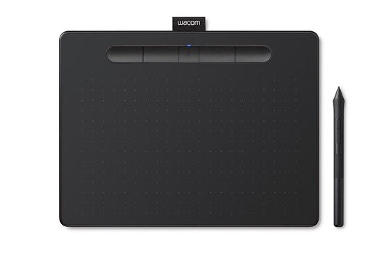 Wacom Intuos Pen & Bluetooth Small - Tekentablet - 152 x 95 mm - Zwart