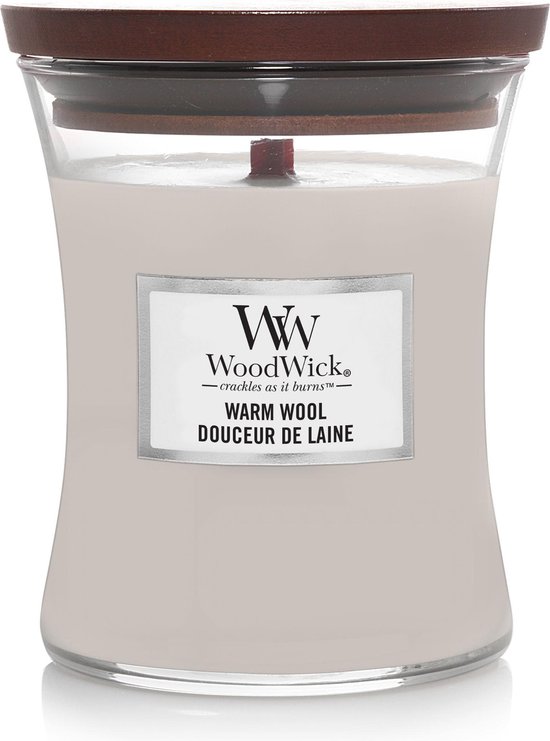 WoodWick® - Geurkaars Warm Wool Medium Candle