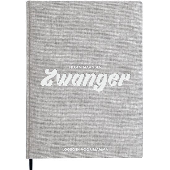 Zwanger - Dagboek Voor Mama | Linnen Zwangerschapsdagboek met Leeslint - 9 Maanden Invulboek - zwangerschapsboek Cadeau - Echo Boekje